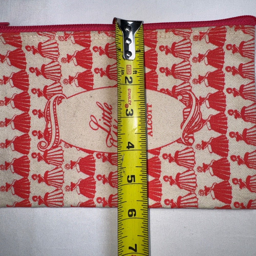 Out of Print Little Women Louisa May Alcott Canvas Zipper Pouch Bookish Bag Red - Picture 7 of 7